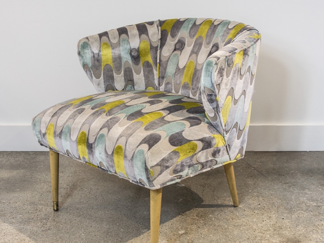 Sculptural Mid Century Side Chair in the Style of Billy Haines 