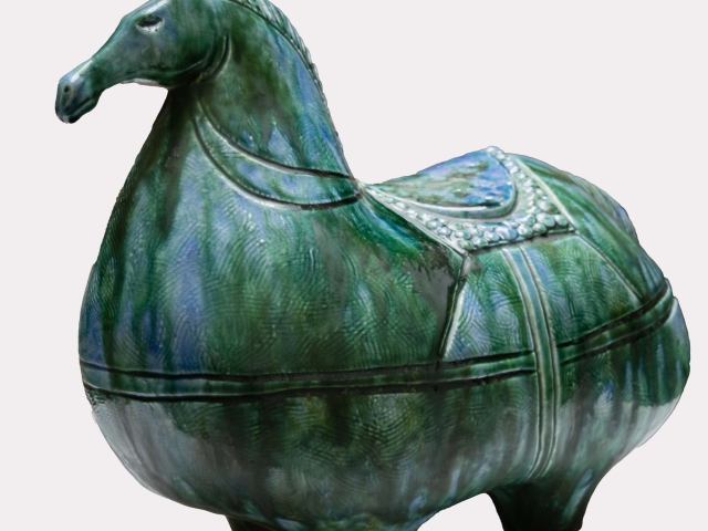 Vintage Bitossi-Style Ceramic Horse. 