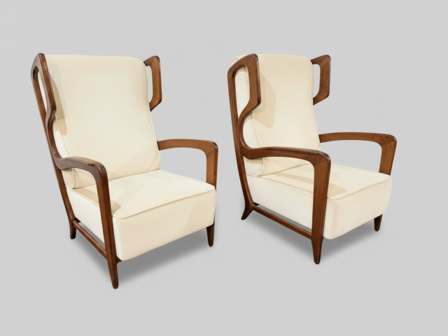 Pair of Gio Ponti Lounge Chairs