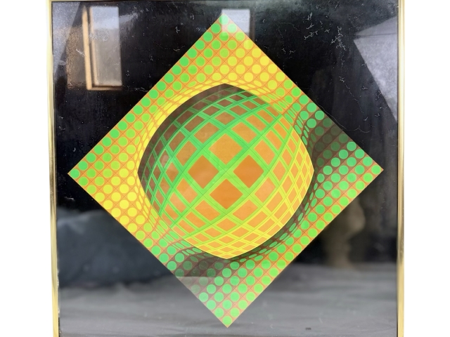 Victor Vasarely Geometric Lithograph 
