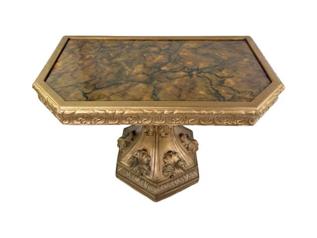 Hollywood Regency Gilded Table and Base