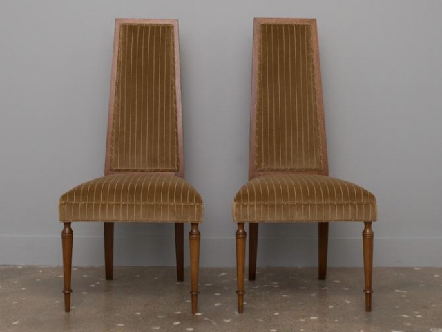 Tommi Parzinger Style High Back Chairs