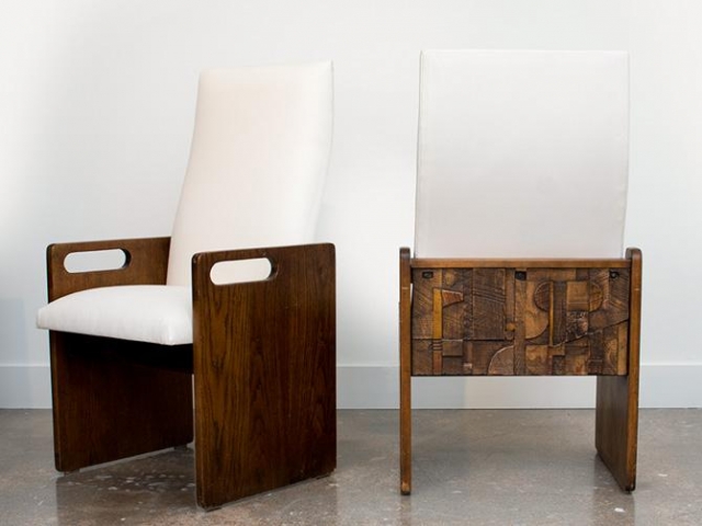 Paul Evans Brutalist dining chairs