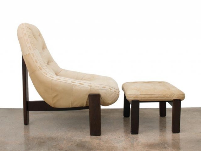 Percival Lafer lounge chair and ottoman