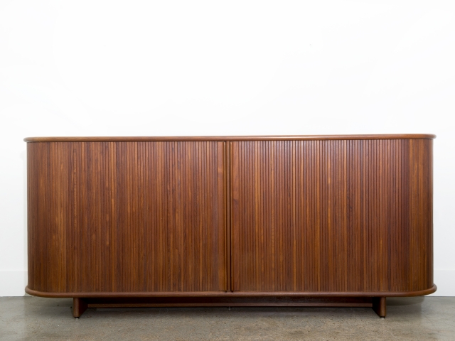 Tambour door credenza