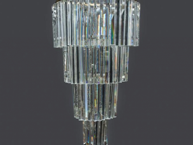 Cut Crystal 4-tiered chandelier