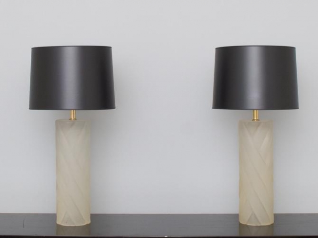 Paolo Gucci lucite lamps